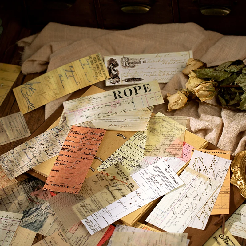 50 шт./лот дорожные цифровые билеты смешанный материал бумага дневник планировщик