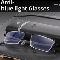 executive office style black reading glasses for men with portable case 0 75 1 1 25 1 5 1 75 2 2 5 to 4