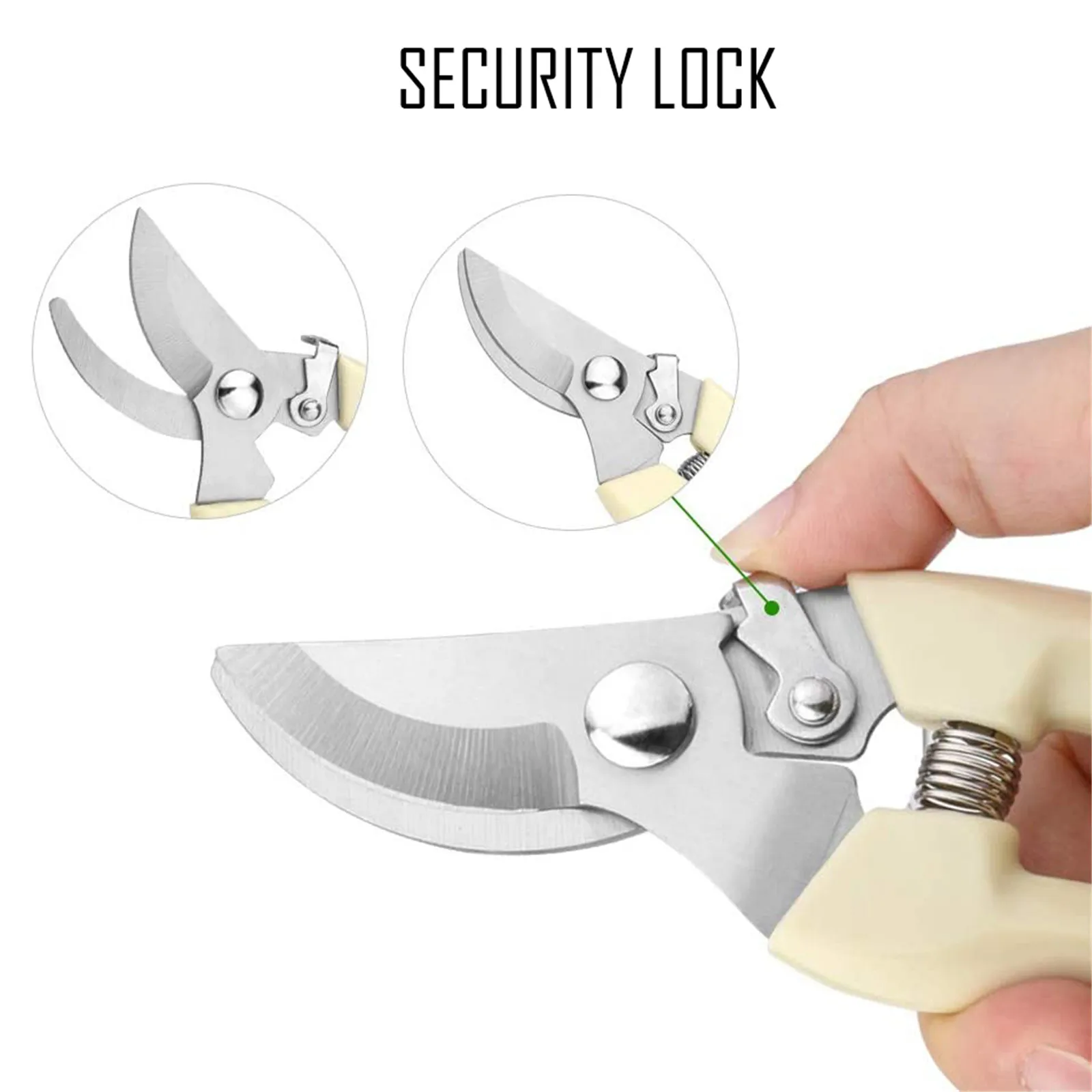 

17cm Pruner Tree Cutter Gardening Pruning Shear Scissor Stainless Steel Cutting Tools Set Home Tools Anti-slip Pruning Tools New