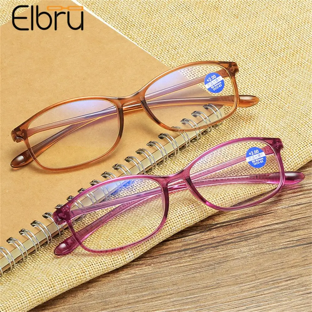 

Elbru Anti-Blue Light Reading Glasses Men Women Computer Protect Presbyopia Eyeglasses TR90 Frame Hyperopia Eyewear For Unisex