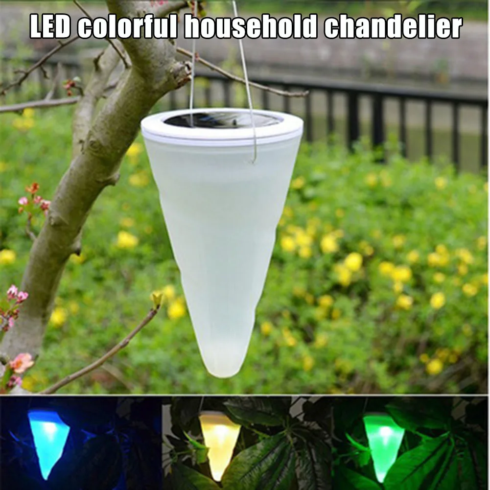 Открытый Солнечный конический светодиодный повесить светильник s