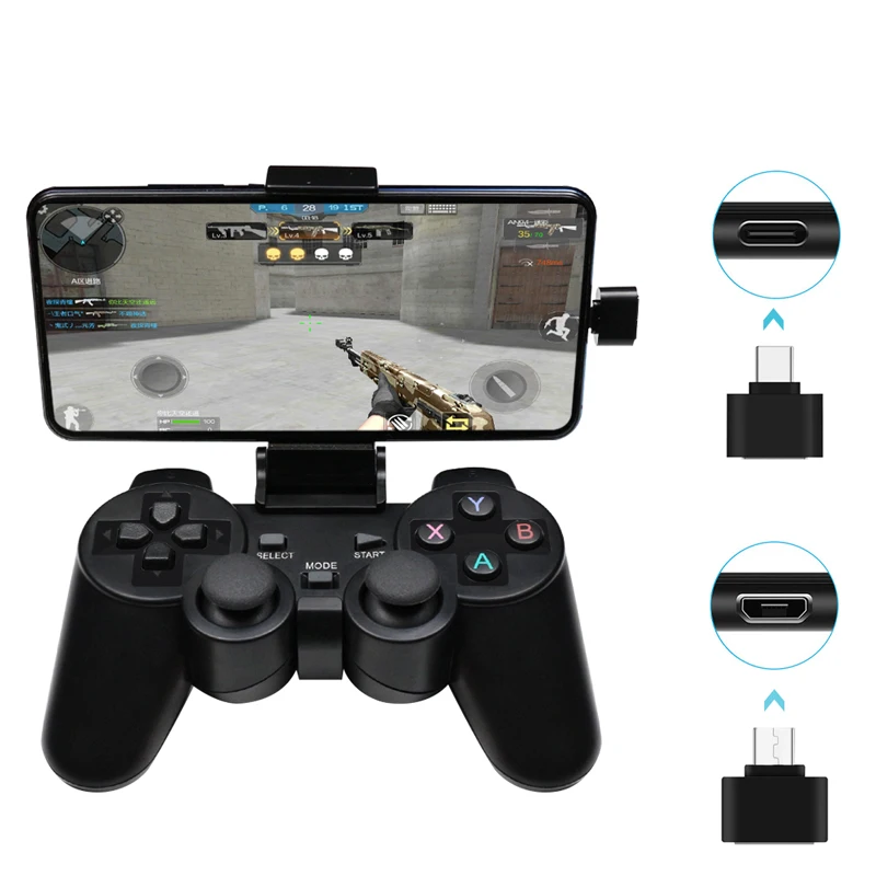 

Wireless Gamepad PC For PS3 Android Phone TV Box 2.4G Wireless Joystick Joypad USB PC Game Controller For Xiaomi OTG Smart Phone