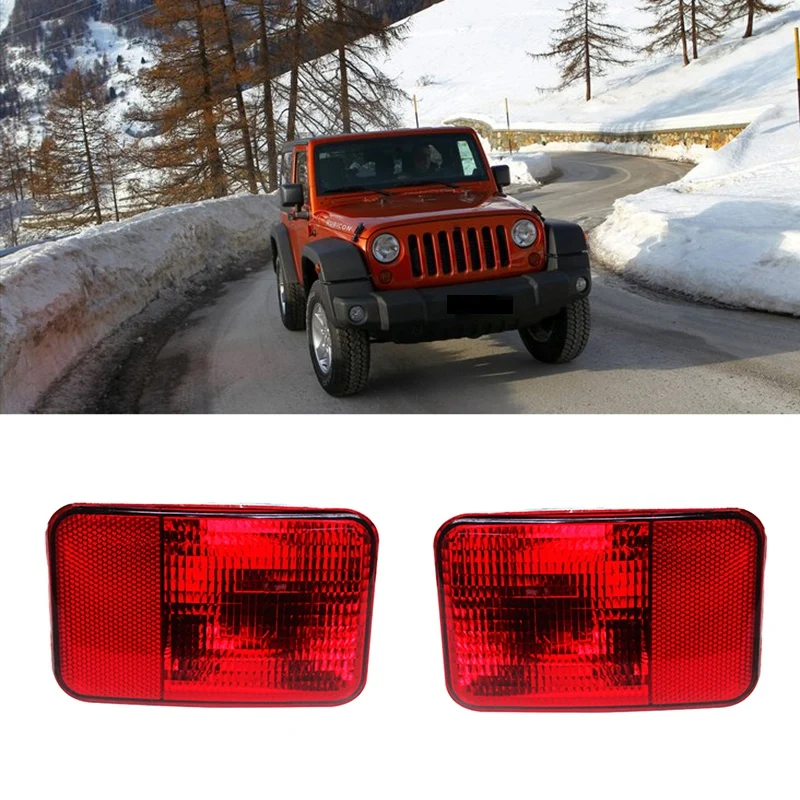 

Car Rear Bumper Rear Light Fog Light Warning Lights for Jeep Wrangler 2007-2018 55078104AC 55078105AC