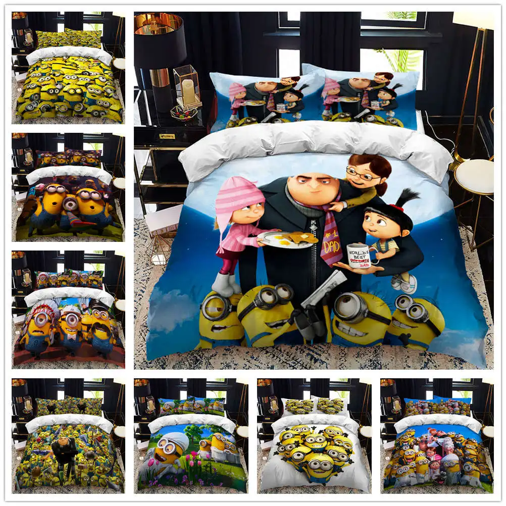 

Комплект постельного белья из двух предметов с 3D-принтом из мультфильмов