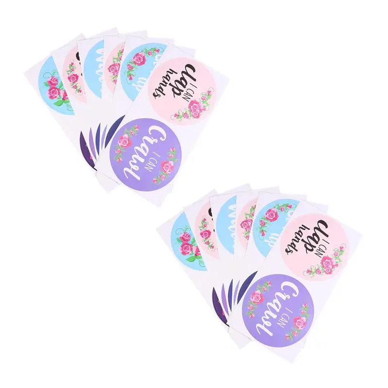 

24Pcs Newborn Baby Girls and Boys Milestone Flower Decals Stickers Photo Props