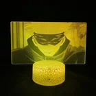3d изображение лампа Аниме Драконий жемчуг Jujutsu кайсен Gojo Satoru рисунок светильник светодиодный ночник для детской комнаты настенный Декор прикроватная настольная лампа 7 видов цветов Изменение