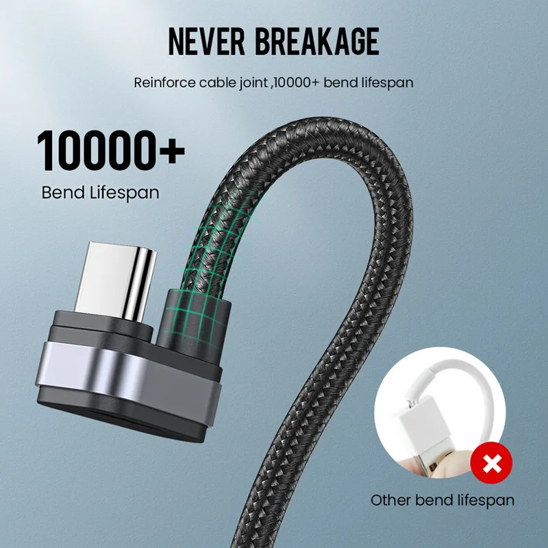 Кабель зарядный Elough USB Type-C 2 4 А 90 градусов | Аксессуары для телефонов