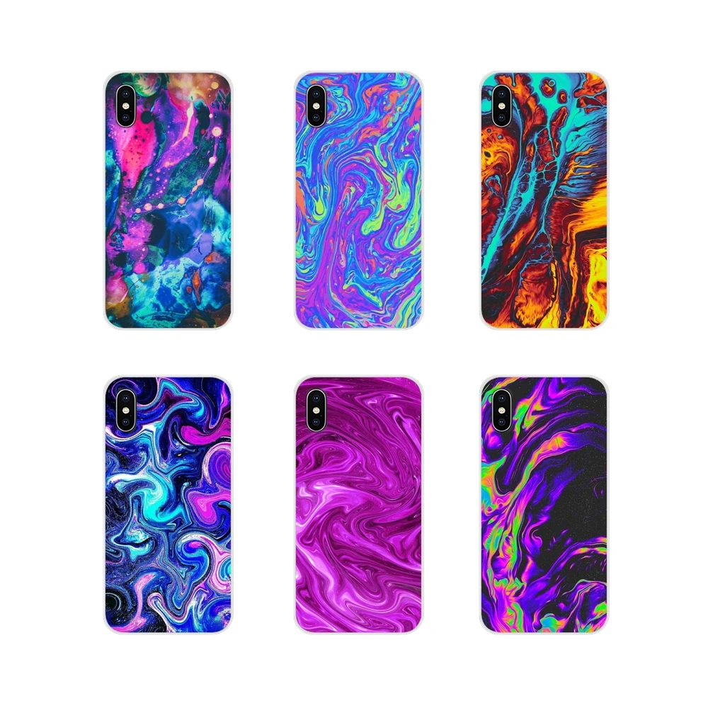 Радужная Волна для Apple iPhone X XR XS 11 12pro MAX 4S 5C SE 2020 6S 7 8 Plus ipod 5 6 Аксессуары чехлы