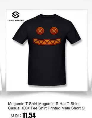 Футболка Megumin, футболка Megumin S Hat, Повседневная футболка XXX, Мужская забавная футболка с коротким рукавом, 100 хлопок