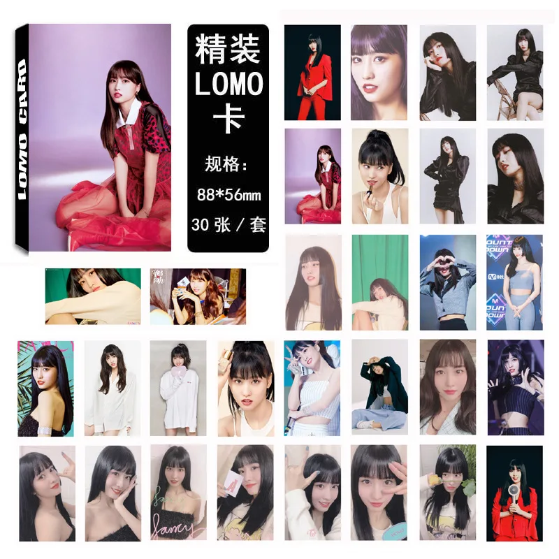 Momo 30 шт./компл. Kpop два раза набор фотостудий Необычные вы альбом HD хорошее качество lomo фото карты два раза kpop вентиляторы коллекция новое поступление - Цвет: Momo