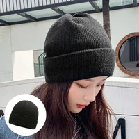 luxury fashion brand winter autumn warm beanies men women big size solid knitted hip hop outdoor soft hat trendy adult caps top