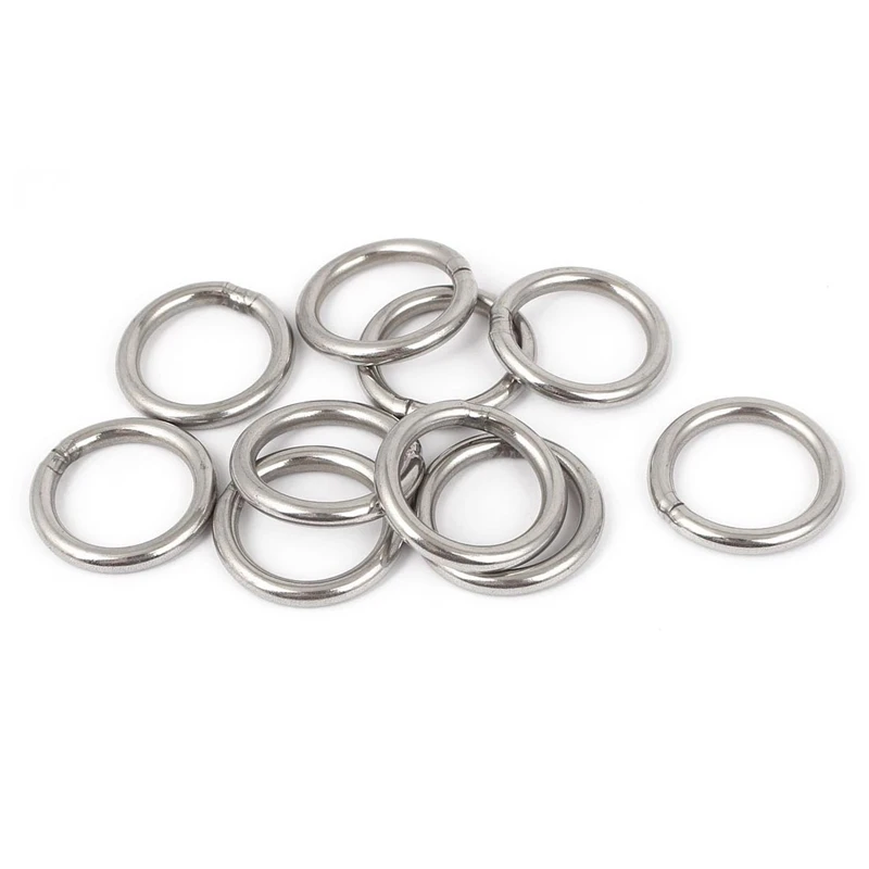 

New M4 x 30mm Stainless Steel Strapping Welded Round O Rings 10 Pcs