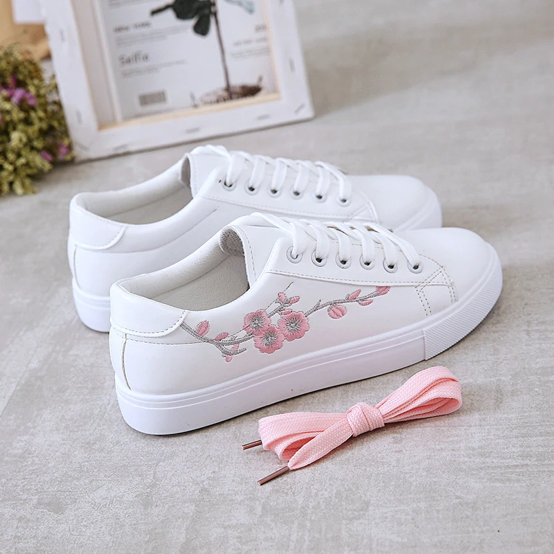 

Women's Sports Shoes Fashion Women's Sneakers 2021 Casual Shoes Flowers Flat Shoes All-match Comfortable Women's Sports Shoes