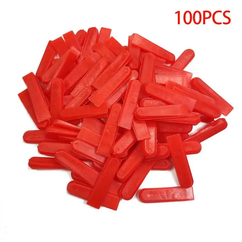 100pcs set Level Wedges Tile Spacers for Flooring Wall Ceramic Leveling Device Mainly Use Laying Tiles and Paving | Инструменты