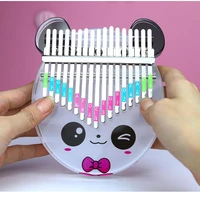 new pink piggy animal 17 key acrylic cartoon thumb piano kalimba girl birthday gift kid finger piano gift suitable for beginners