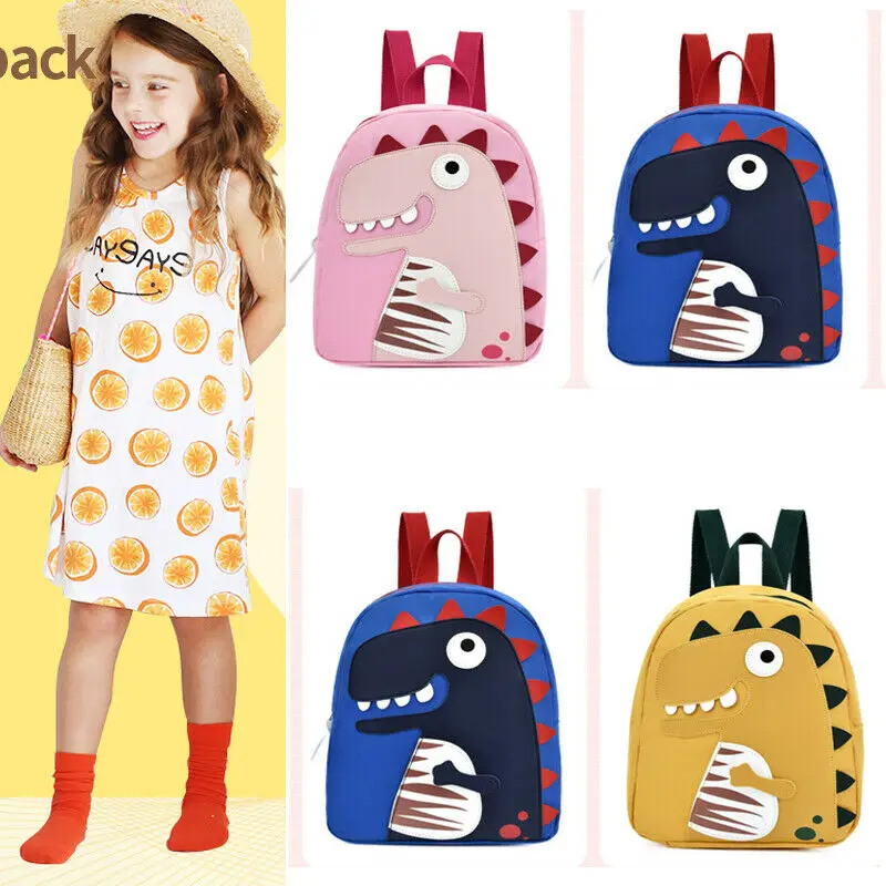 

Toddler kid boy girl cartoon dinosaur school bag Oxford cloth fashion 2020 NEW children backpack shoulder bag