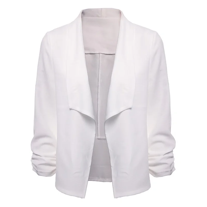 Женский маленький костюм с длинным рукавом осенние короткие блейзеры тонкие