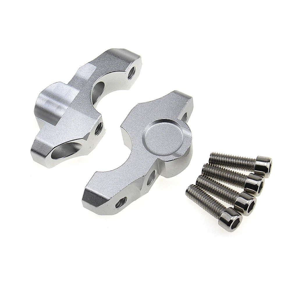 Moto Manubrio Riser Per 1 1/8 дюйма 28 мм Grasso Morsetto для BMW DUcati Aprilia Victory Triumph Daytona 675 Cafe Racer|Накладки и