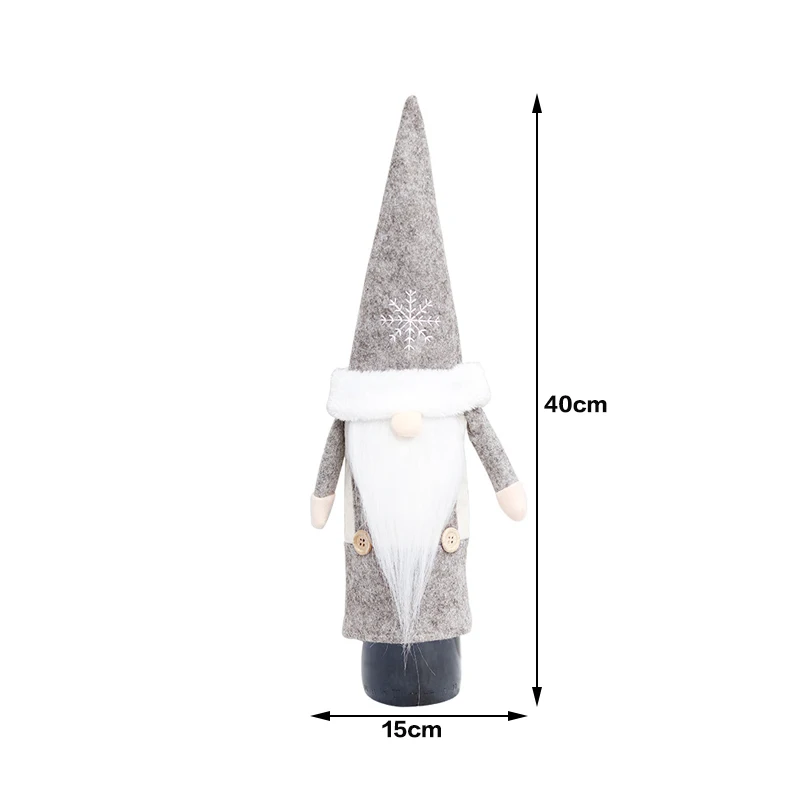 Новый год Navidad Санта Клаус безликая кукла крышка бутылки вина фестиваль