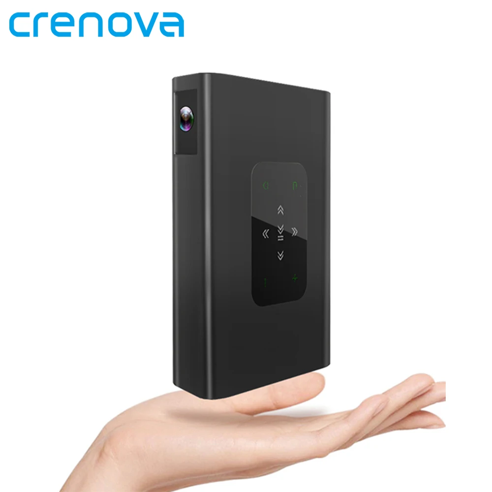 CRENOVA DLP мини портативный проектор Full HD 1080P видео Smart TV лазерный 4K Android 7 WIFI 3D 10500