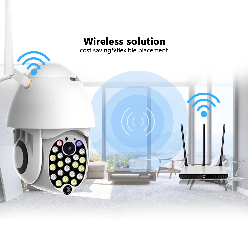 Podofo 1080P IP камера безопасности система наружного видеонаблюдения Wi-Fi беспроводная