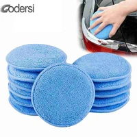 5pcs car wax sponge polish car cleaning auto accessories polish pads soft microfiber sponge pads auto care