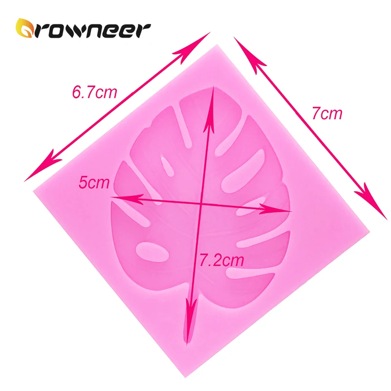 Черепаха лист плесень 3D Дерево резиновая силиконовая форма Розовые Инструменты