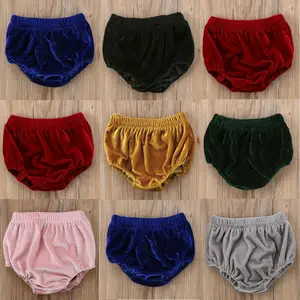 Милые бархатные шаровары для маленьких девочек, шорты, штаны, платье с оборками, нижнее белье