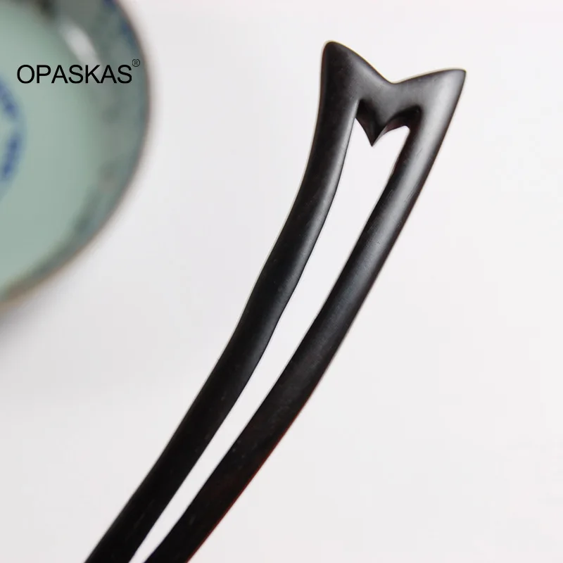 Редкая Классическая шпилька для волос черное Эбеновое дерево Китайская древняя