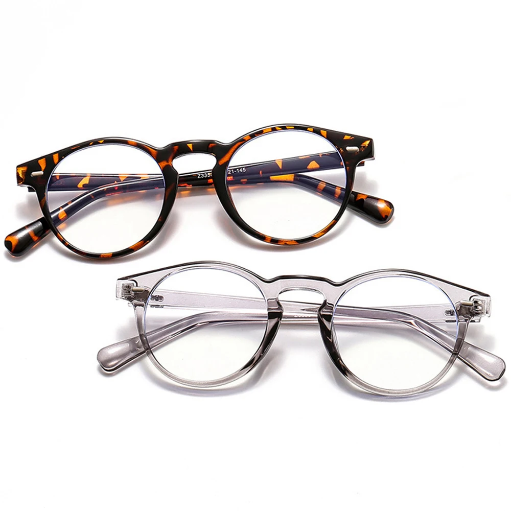 

Fashion Round Frame Eyewear Women Blue Light Blocking Glasses Optical Spectacles Anti-blue Rays Eye Protection Reading Goggles