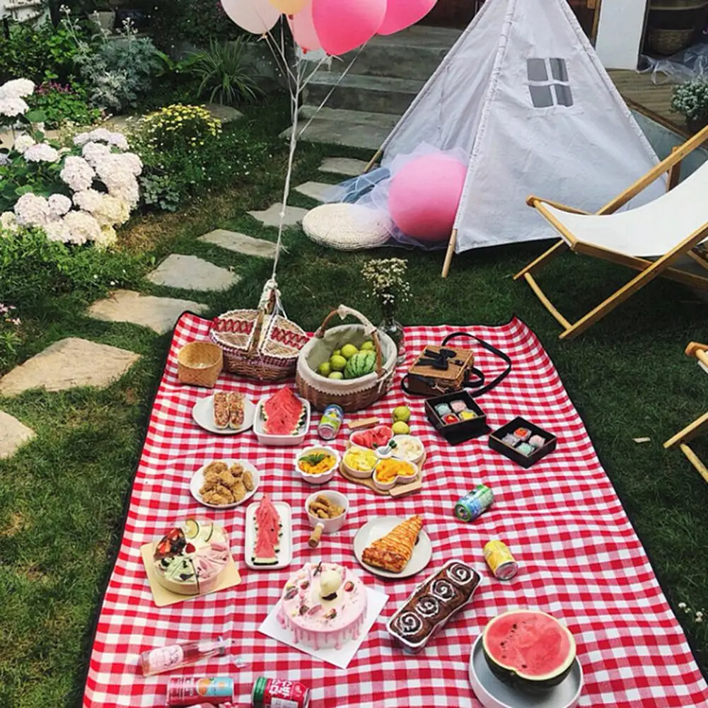 

Picnic Blanket Mat Waterproof Extra Large Handy Mat Outdoor Thick Sandproof Blanket For Family Friends Kids