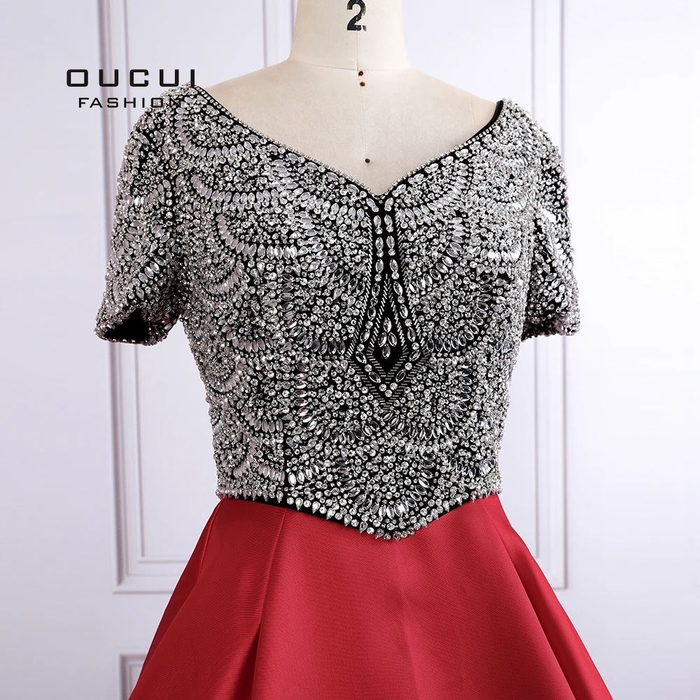 Мусульманское бальное платье 2019 вечернее с v-образным вырезом роскошное со