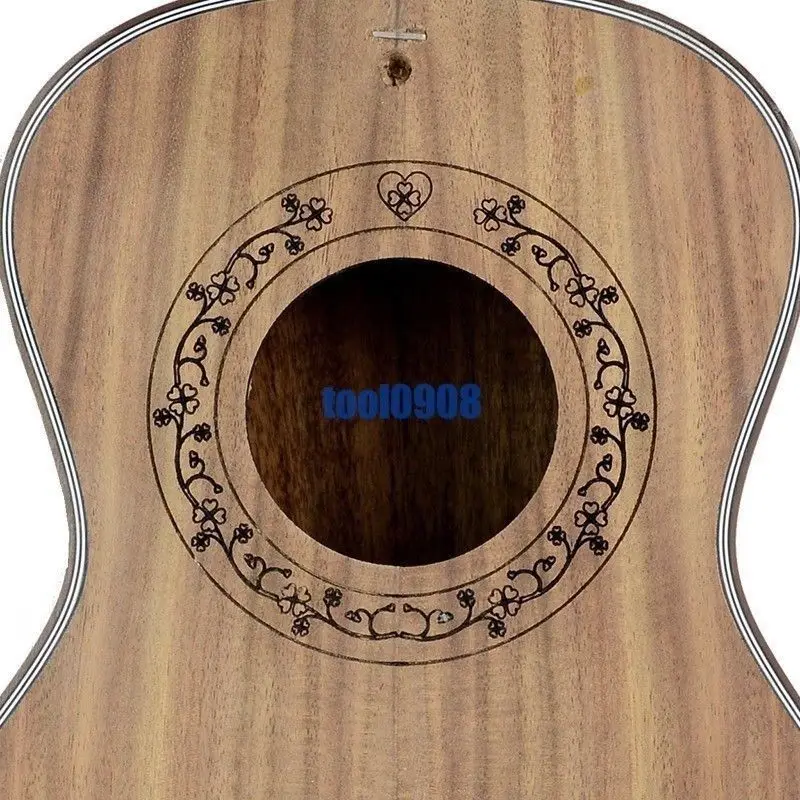 23 дюйма Ukulele Luther DIY KIT тело концерта + шея колышки Струны гриф и т. Д. Комплект Белый