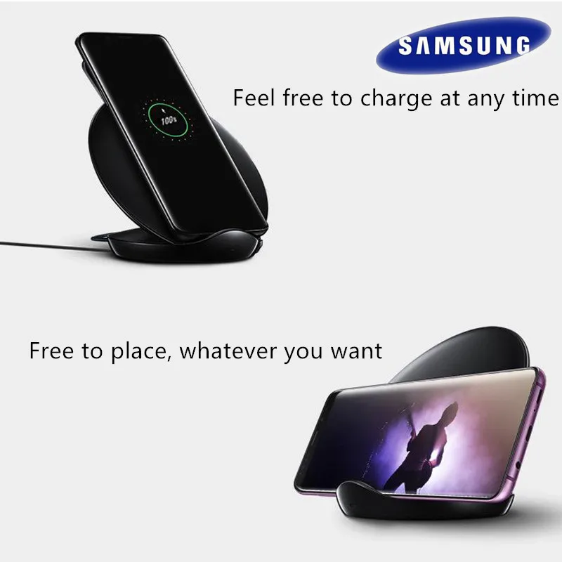 original samsung qi wireless fast charger smart quick charge for iphone x xr xs 8 galaxy s9 s8 s10 plus note 9 xiaomi mi 9 mi9 free global shipping