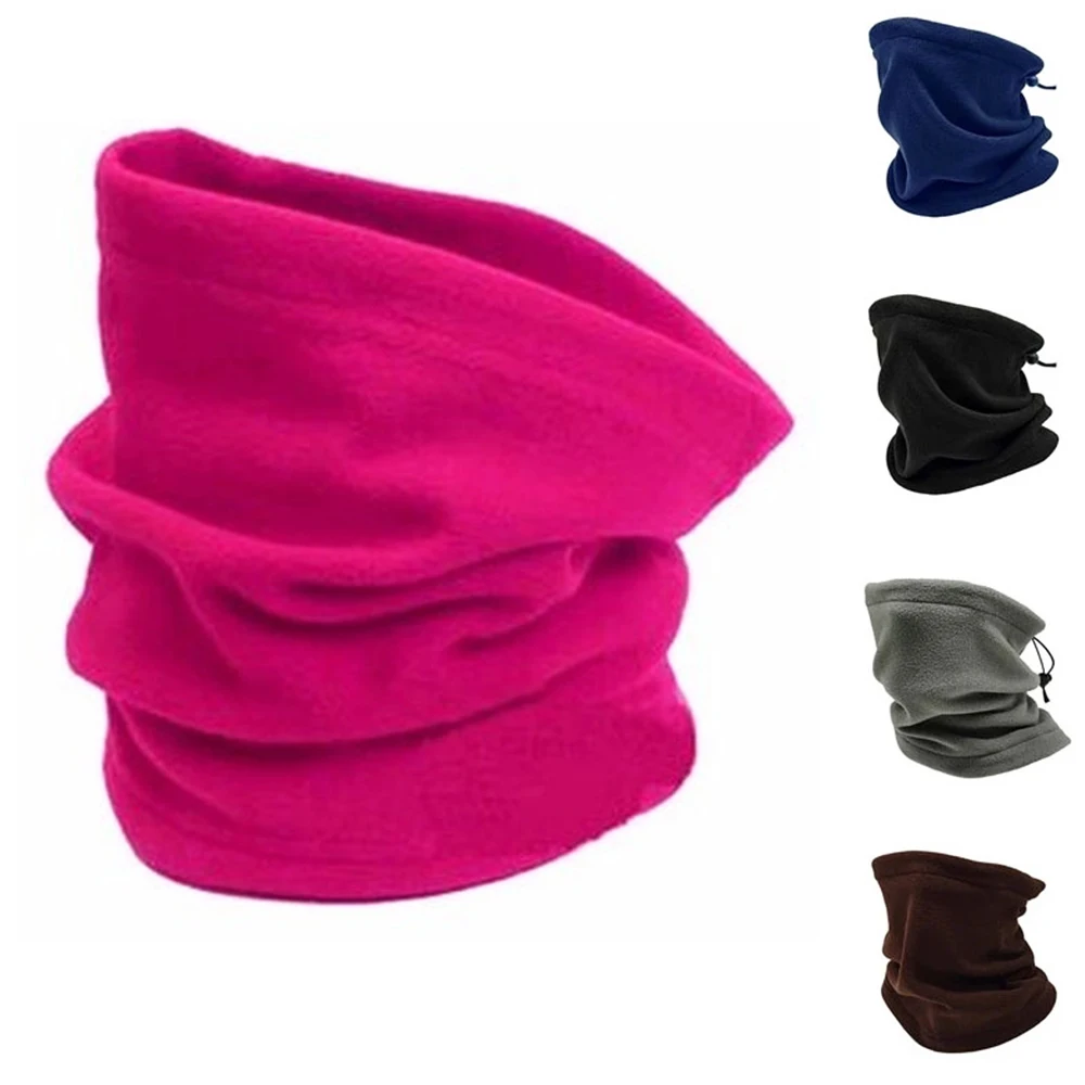 Флисовый теплый шарф для рыбалки катания на коньках бега спорта велоспорта