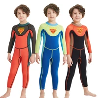one pieces kids swimwear long sleeve neoprene wetsuit surfing children 2 5mm diving suit boys winter keep warm overall swimsuit