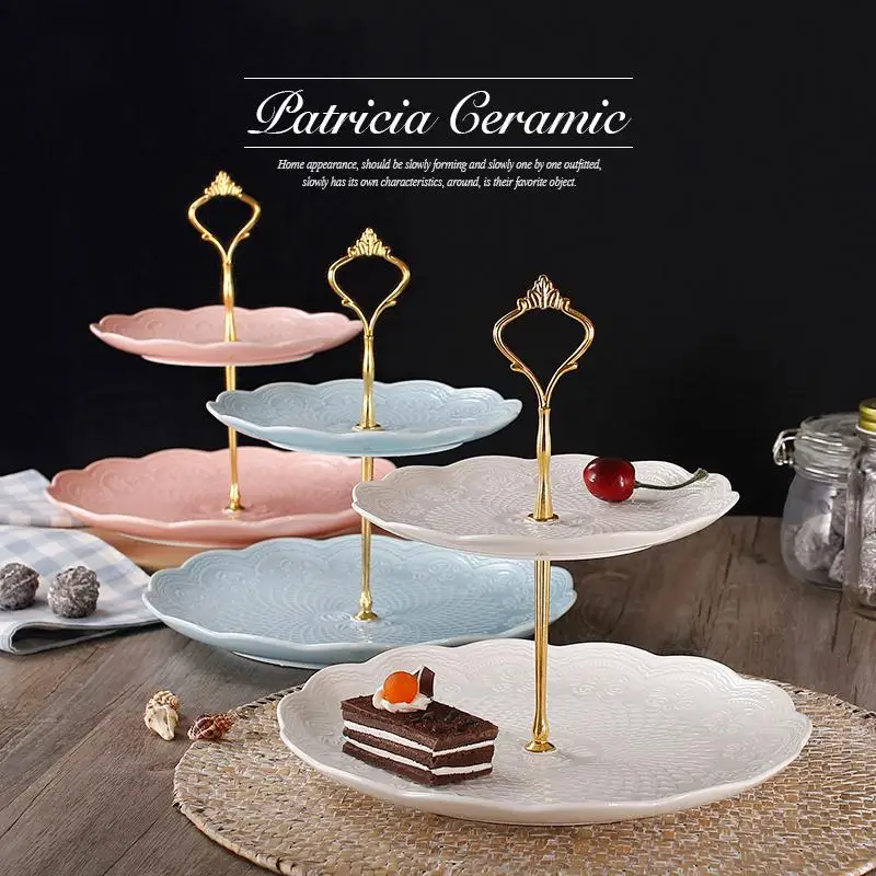 Подставок для тортов подставка держатель 2/3 слоями Crown фитинг стенд пластина
