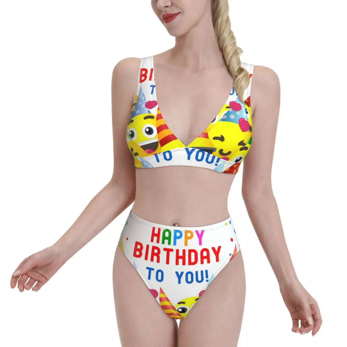 

Новинка 2021, спортивные бикини с принтом и пуш-ап, сексуальный женский купальник, купальники с высокой талией, Женская пляжная одежда на день ...