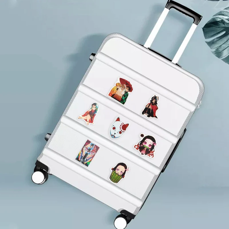 

100PCS Graffiti Waterproof PVC Stickers for Anime Demon Slayer Kimetsu No Yaiba Sticker Skateboard Motorcycle Guitar Kids Girls