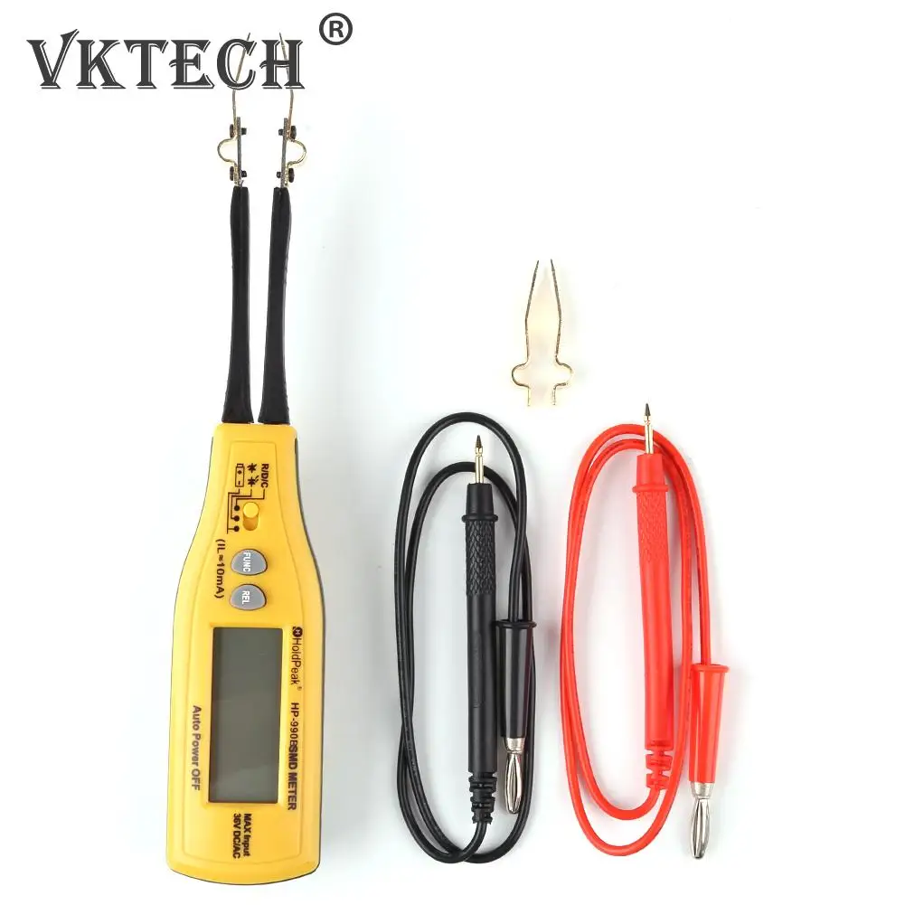 

HP-990B Digital SMD Clamp Multimeter Tweezers Ammeter Voltage Voltmeter Ohmmeter Multimeter Resistance Ohm Capacitance Tester