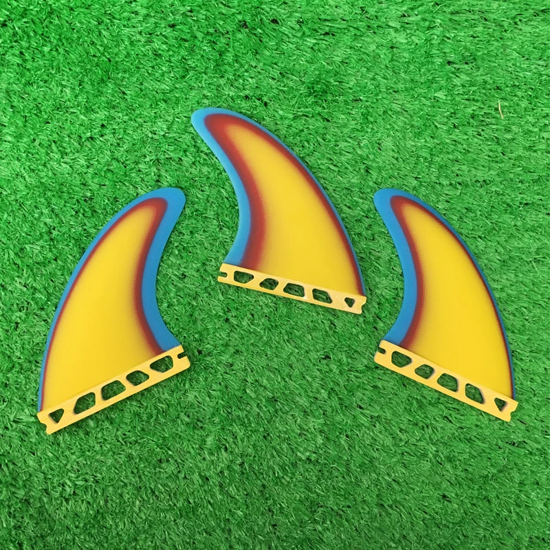 Цветные ручной работы Стекловолоконные доски для серфинга плавники