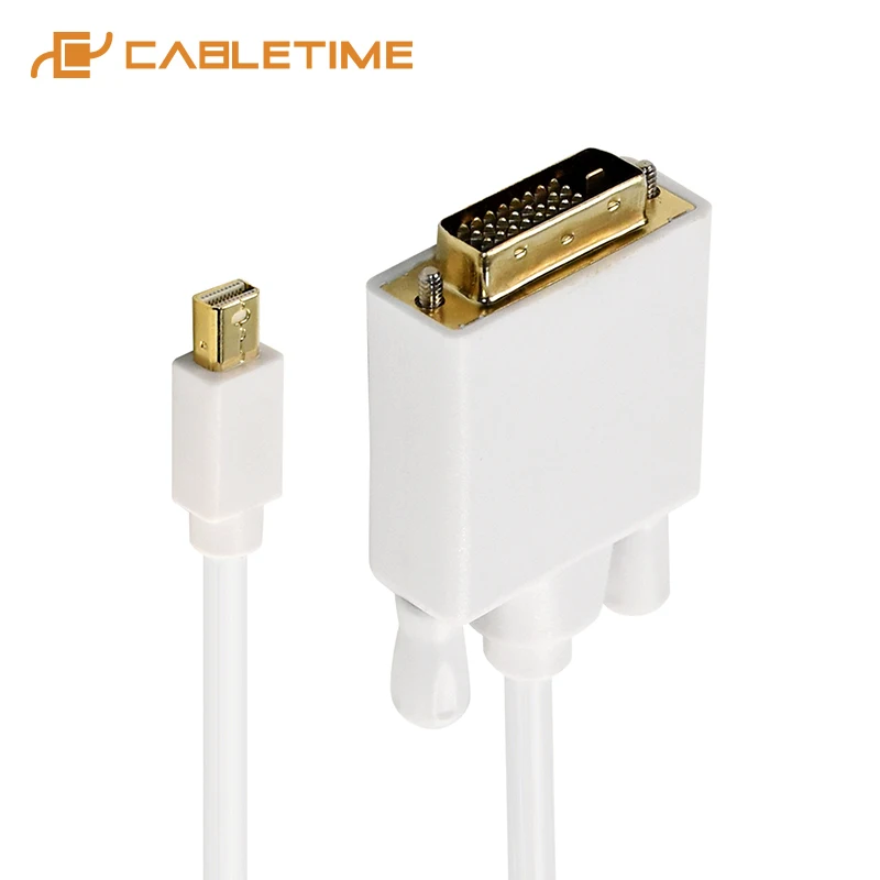 Кабель CABLETIME Mini Displayport DVI Мини DP 24 + 1 м/м конвертер для MacBook Pro AiMini TV ноутбука