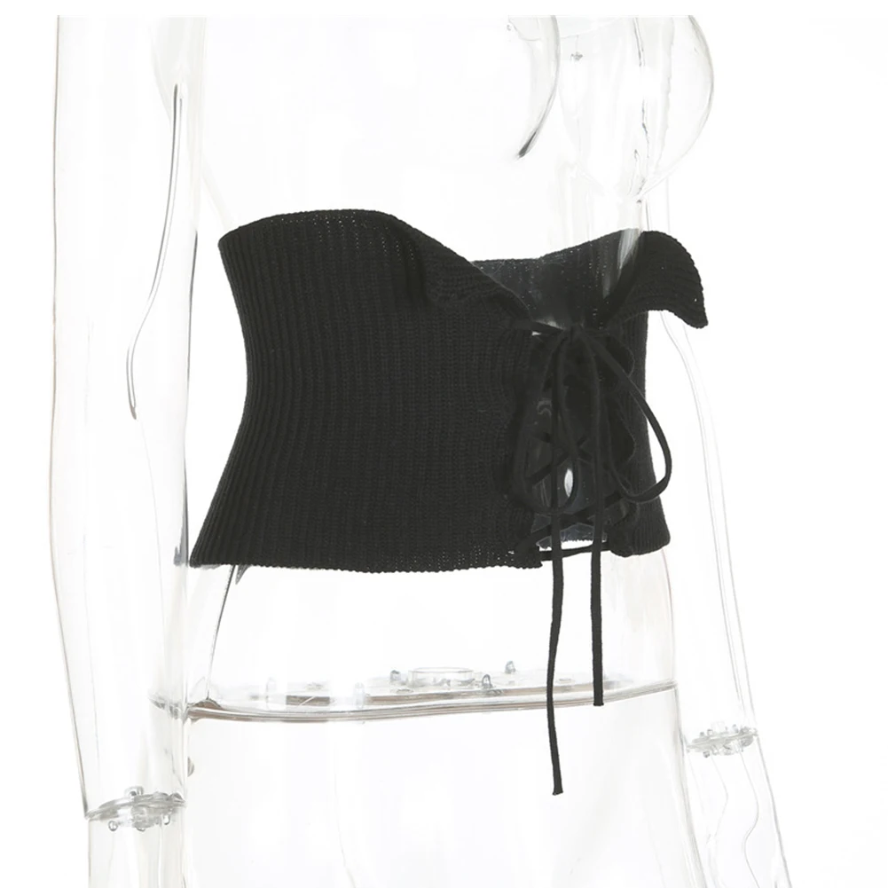 Женский пояс в рубчик вязанный крючком однотонный модный сексуальный эластичный