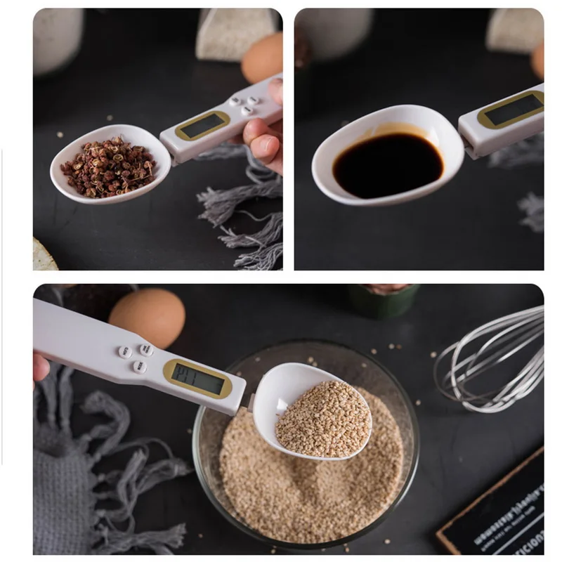 Baby Infant Milk Powder Food Steelyard Weighing Scoop Spoon LCD Display Digital Electronic Household Kitchen Scale No Battery |