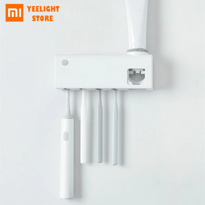 Mijia Dr. meng 2 в 1 UVC Ультрафиолетовый Стерилизатор зубных щеток держатель зубной щетки съемный автоматический соковыжималки зубной пасты диспенсер