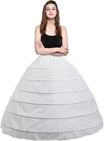 new spring design womens 6 hoops petticoat skirt for party wedding crinoline slip underskirt