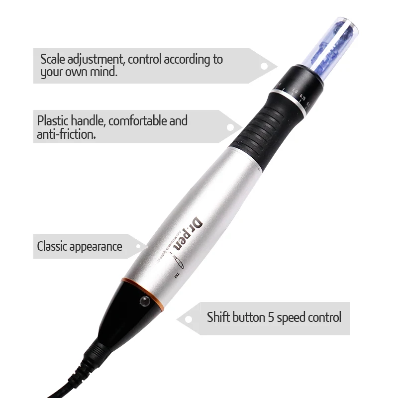 Dr.Pen A1-C MYM Microneedling Ручка микро-штыковая Порты и разъёмы иголочный картридж BB светящиеся устройства ”Проводная электрическая Dr.Pen мануального татуажа бровей