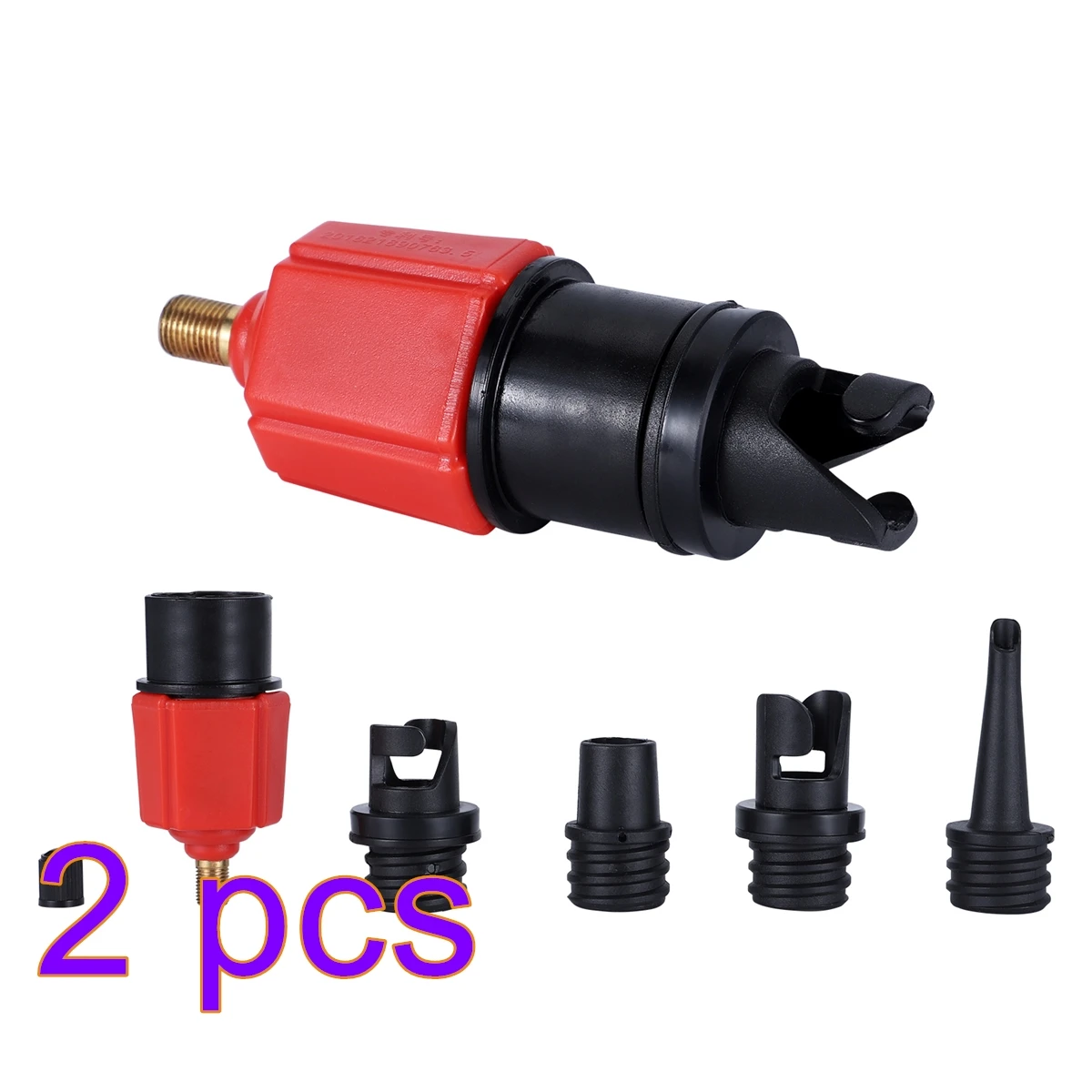 

Sup Air Pump Adapter Inflatable Paddle Rubber Boat Kayak Air Valve Adaptor Tire Compressor Converter 4 Nozzle Air Tool