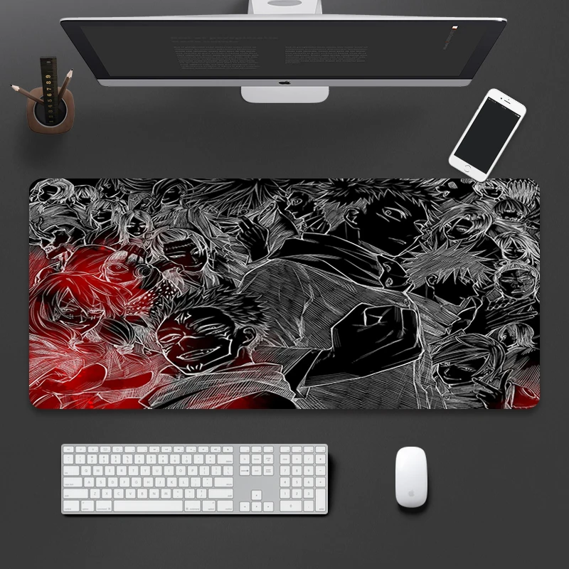 

Jujutsu Kaisen Anime Mousepad Laptop Computer Mousepad Mouse Pad Gamer 40X90cm Gaming Mouse Pad PC Gaming Play Mat Mouse Mat