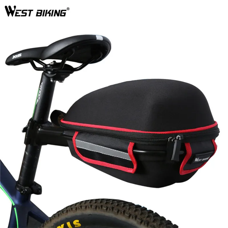 WEST BIKING велосипедная задняя Сумка, водонепроницаемая Задняя сумка с дождевиком, переносная велосипедная седельная сумка